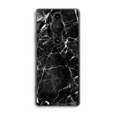 Zwart Marmer 2: Sony Xperia Pro-I Transparant Hoesje