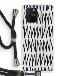 Marrakech Zigzag: Samsung Galaxy Note 10 Lite Transparant Hoesje met koord
