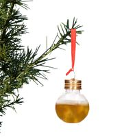 Kerstballen - vulbaar - voor bier - 6x st - 50 ml - kunststof - 6 cm - thumbnail