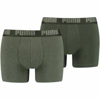 Heren Boxer Shorts Puma Basic 2 Onderdelen Donkergroen - Maat: M