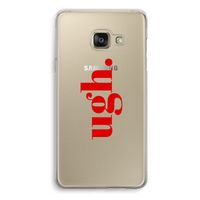 Ugh: Samsung A3 (2017) Transparant Hoesje