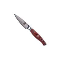 Homizu Tentōmushi officemes - 9cm - VG-10 damascus mes|G10 - zwartrood