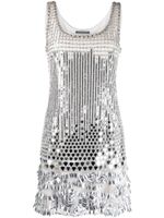 Alberta Ferretti robe courte à sequins - Gris