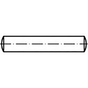 TOOLCRAFT TO-6852411 Cilindrische pen Staal 25 stuk(s)