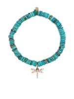 Sydney Evan bracelet en or 14ct serti de perles en turquoise - Bleu - thumbnail