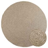 Vloerkleed ZIZUR beige binnen en buiten 200 cm jute look