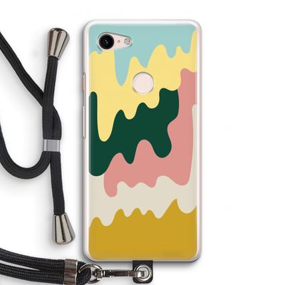 Baar B: Pixel 3 Transparant Hoesje met koord
