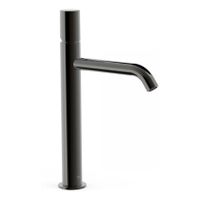 Wastafelkraan Tres Study | Opbouw | Mengkraan | Hoog model | 1-knop | Rond | Black metal