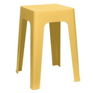 Home Deco Factory zit krukje/stoel - geel - D34 x H47 cm - Stapelbaar