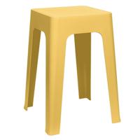 Home Deco Factory zit krukje/stoel - geel - D34 x H47 cm - Stapelbaar Home Deco Factory zit krukje/stoel - geel - D34 x H47 cm - Stapelbaar