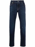 Dolce & Gabbana jean à détail usé - Bleu