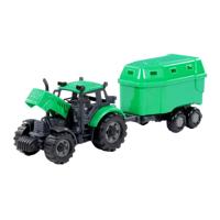Cavallino tractor met paardentrailer groen, schaal 1:32 Cavallino tractor met paardentrailer groen, schaal 1:32
