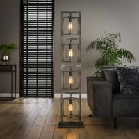 Vloerlamp Cubic Tower 160 cm hoog - Oud zilver - thumbnail