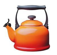 Le Creuset Fluitketel Tradition - Oranjerood - 2.1 liter - inductie geschikt -
