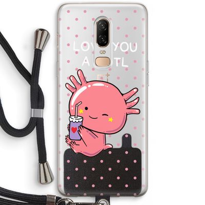 Love You A Lotl: OnePlus 6 Transparant Hoesje met koord