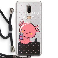 Love You A Lotl: OnePlus 6 Transparant Hoesje met koord