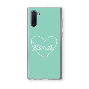 Friends heart pastel: Samsung Galaxy Note 10 Transparant Hoesje