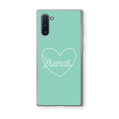 Friends heart pastel: Samsung Galaxy Note 10 Transparant Hoesje
