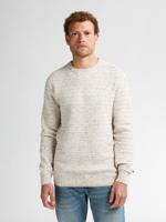 Petrol Knitwear Round Neck Basic M-3050-kwr222 Trui 0009 Antique White Melee