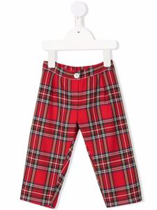 Siola pantalon à motif tartan - Rouge