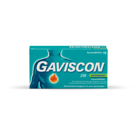 Gaviscon 250 Pepermunt Kauwtabletten Gaviscon 250 Pepermunt Kauwtabletten