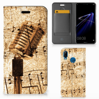 Huawei P20 Lite Stand Case Bladmuziek - thumbnail