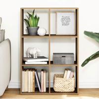 Kamerscherm / boekenkast 69,5x29x103,5 cm hout artisanaal eiken
