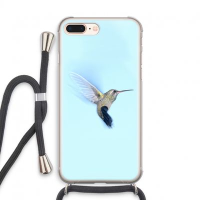 Kolibri: iPhone 7 PLUS Transparant Hoesje met koord