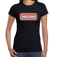 Verkleed T-shirt voor dames - Holland - zwart - supporter - themafeest