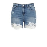 Simply Be jeans short light denim/wit - thumbnail