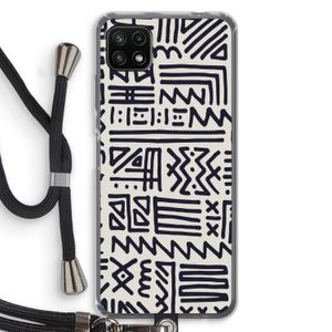 Marrakech print: Samsung Galaxy A22 5G Transparant Hoesje met koord