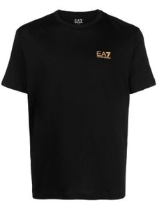 Ea7 Emporio Armani t-shirt en coton à logo imprimé - Noir