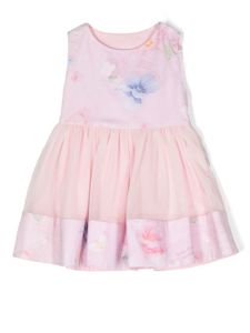 Lapin House robe en tulle à fleurs - Rose