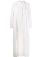 Maison Rabih Kayrouz robe-chemise mi-longue à poches poitrines - Blanc