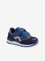 Sneakers met klittenband in running stijl meisjesbaby marineblauw