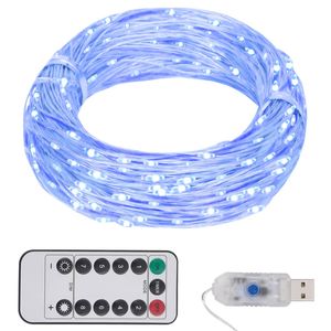 Lichtslinger met 150 LED's 15 m blauw