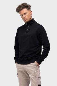 Malelions Pocket Quarter Zip Sweater Heren Zwart - Maat XS - Kleur: Zwart | Soccerfanshop