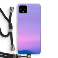 Sunset pastel: Pixel 4 XL Transparant Hoesje met koord