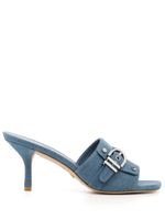 Stuart Weitzman sandales Maverick en toile 60 mm - Bleu