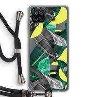 Fantasie jungle: Samsung Galaxy A12 Transparant Hoesje met koord