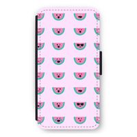 Smiley watermeloenprint: iPhone 11 Flip Hoesje