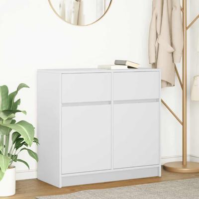 Dressoir met lade 80x34x76 cm spaanplaat wit