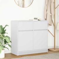 Dressoir met lade 80x34x76 cm spaanplaat wit