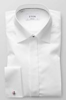 ETON Super Slim Gala shirt wit, Effen - thumbnail