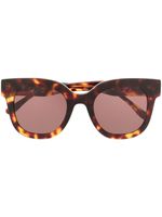 Lancel lunettes de soleil Ninon à monture papillon - Marron