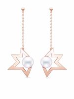 TASAKI boucles d'oreilles pendantes Collection Line Comet Plus en or rose 18ct - thumbnail