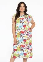 Yoek Jurk met strikjes MAYFLOWER | Wit | Maat 58/60 Yoek Jurk met strikjes MAYFLOWER | Wit | Maat 58/60