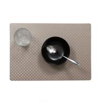 Wicotex luxe Placemats Plain - lichtgrijs - 43 x 30 cm - Met anti slip laag - Teflon coating toplaa