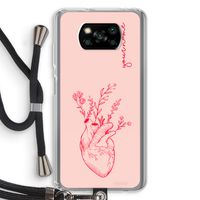 Blooming Heart: Xiaomi Poco X3 Pro Transparant Hoesje met koord