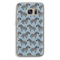 Zebra: Samsung Galaxy S7 Transparant Hoesje